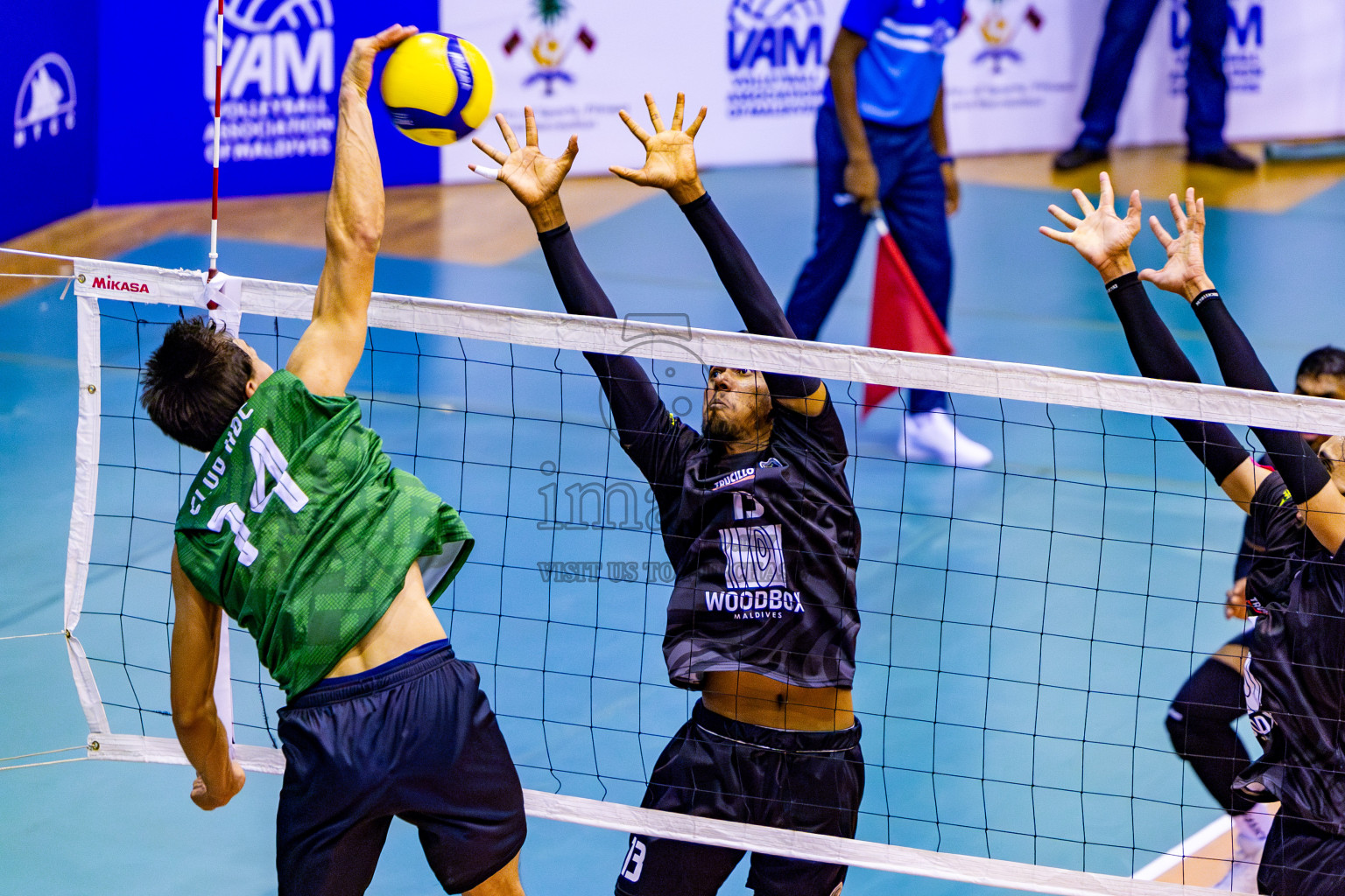 Day 2 of MILO VAM Cup 2024 Men's Division was held in Social Center Indoor Hall on Tuesday, 29th October 2024. Photos: Nausham Waheed / images.mv