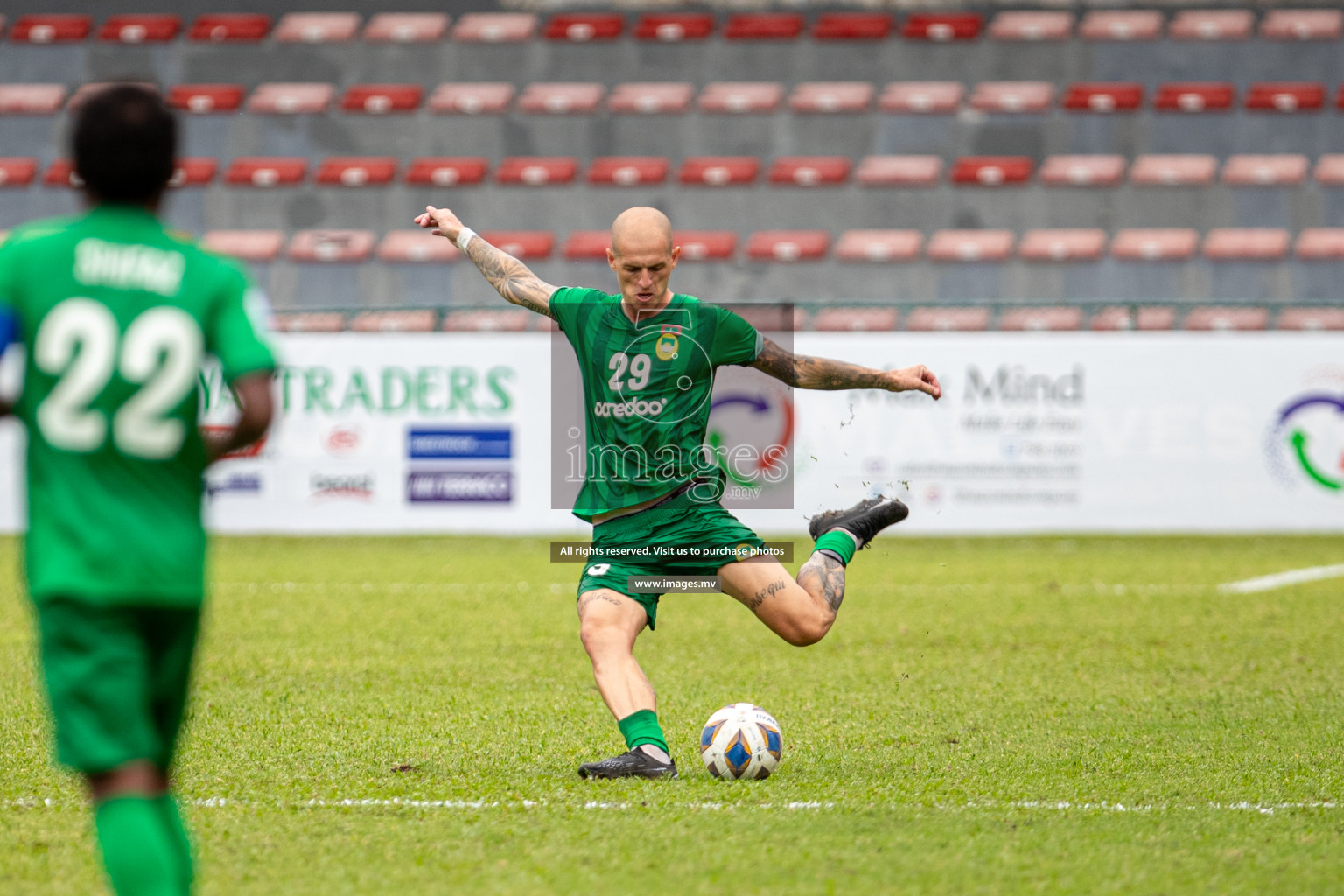 Maziya Sports & Recreation Club vs Bashundhara Kings in the group stage of AFC Cup 2023 held in the National Stadium, Male, Maldives, on Tuesday 19th September 2023. Photos: Mohamed Mahfooz Moosa