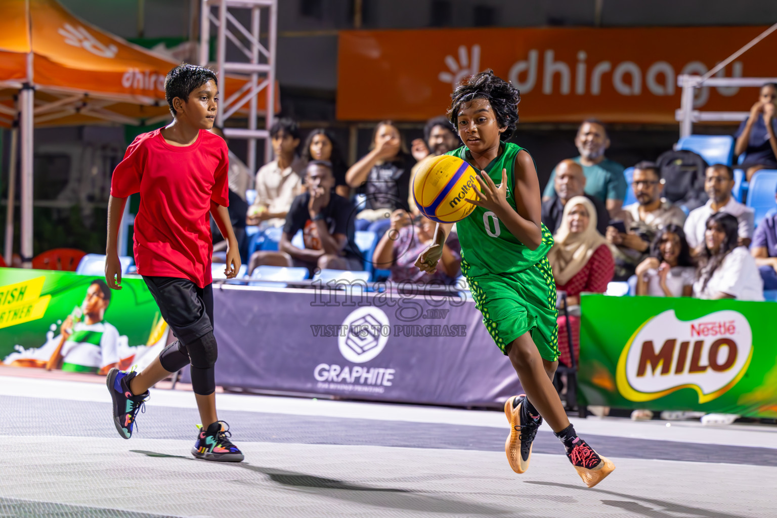 Day 3 of MILO Ramadan 3x3 Challenge 2024 was held in Ekuveni Outdoor Basketball Court at Male', Maldives on Thursday, 14th March 2024.
Photos: Ismail Thoriq / images.mv