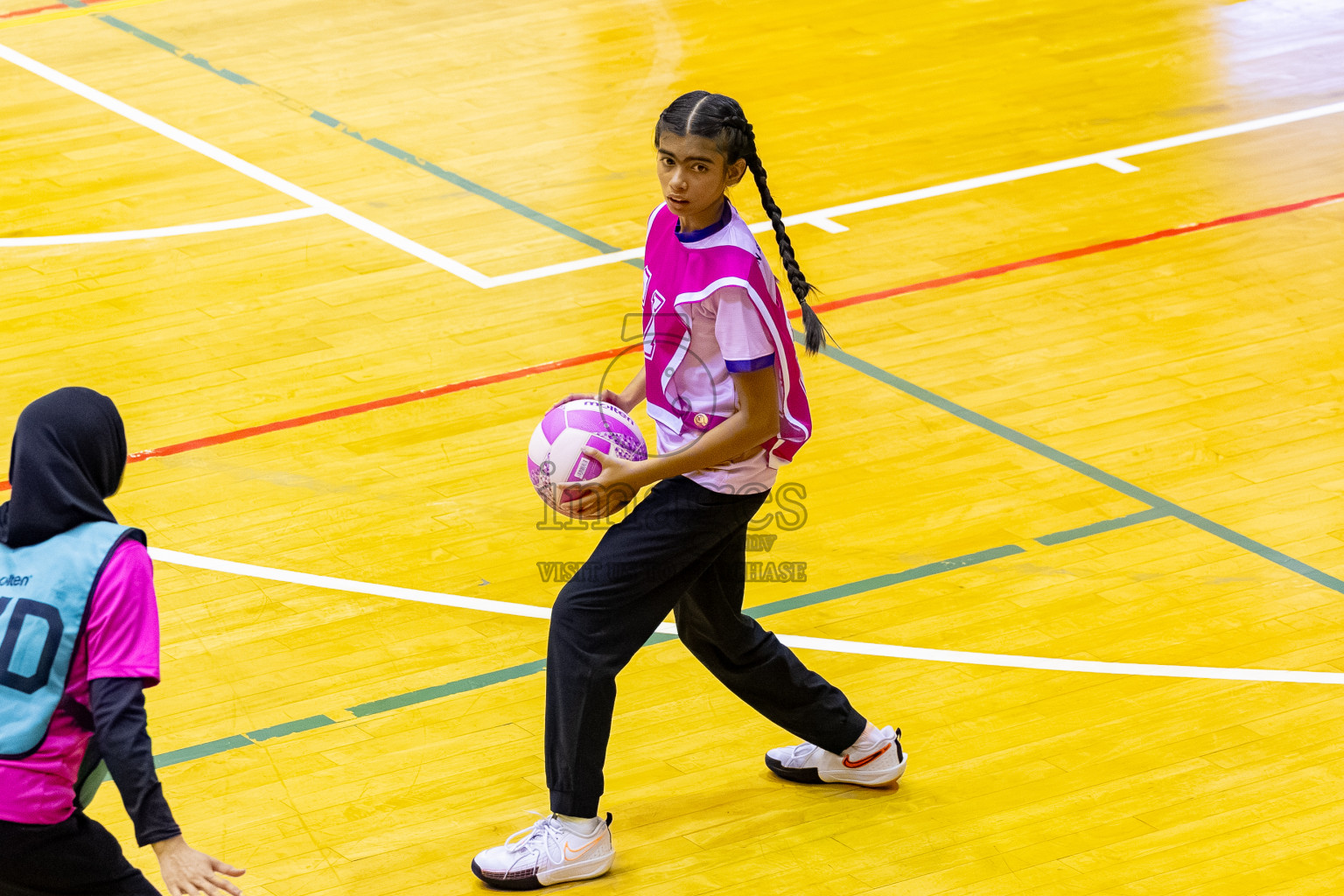 MV Netters vs N Sports A in Day 3 of 24th Milo Netball Association Championship held in Social Center at Male', Maldives on Wednesday, 3rd September 2025. Photos: Mohamed MahfoozMoosa / images.mv