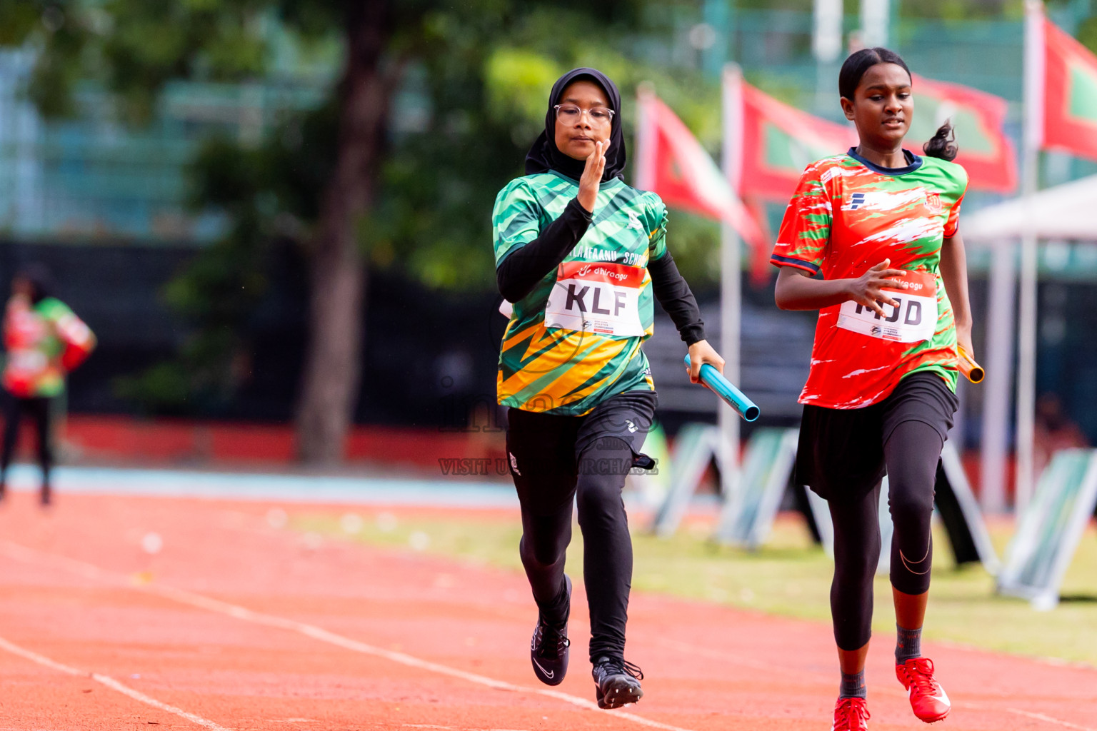 Day 6 of Inter-school Athletics Championship 2025 held in Ekuveni Synthetic Track, Male', Maldives on Sunday, 12th October 2025. Photos by: Nausham Waheed / Images.mv