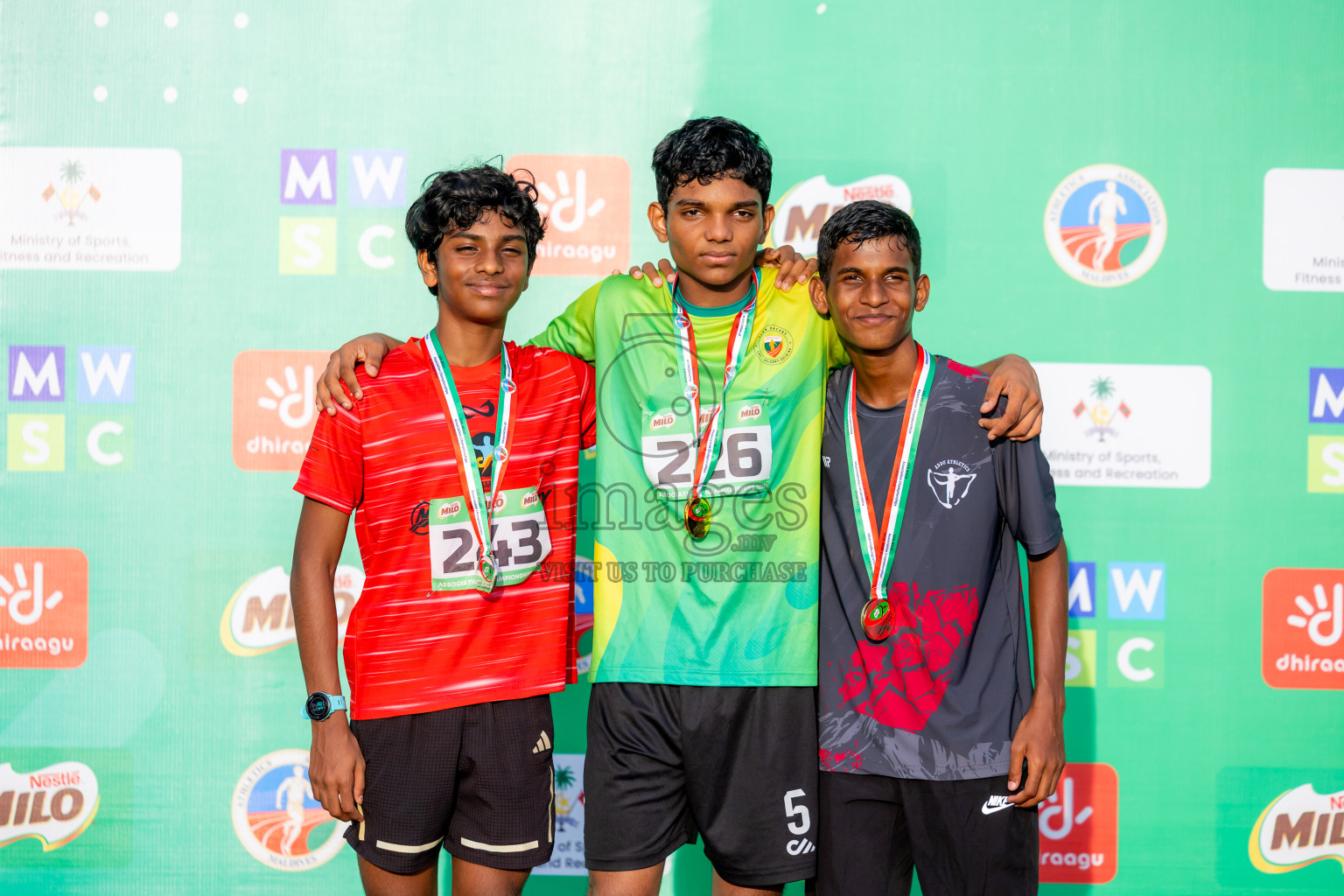 Day 3 of 12th Milo Association Championships was held in Ekuveni Track at Male', Maldives on Saturday, 26th April 2025. Photos: Nausham Waheed / images.mv