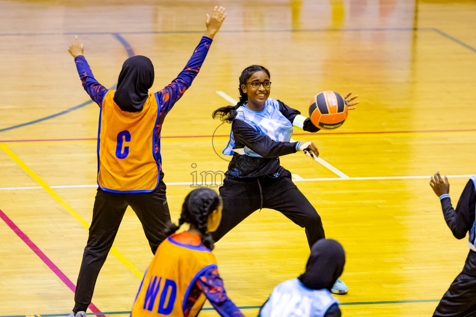 Day 2 of 25th Inter-School Netball Tournament was held in Social Center at Male', Maldives on Saturday, 10th August 2024. Photos: Nausham Waheed / images.mv