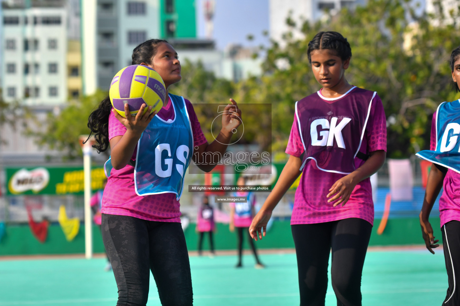 Day 1 of Junior Netball Championship 2022 on 5 March 2022 held in Male', Maldives. Photos by Nausham Waheed.