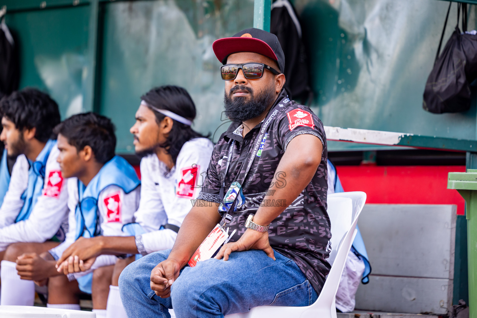 GDh Madaveli vs GDh Faresmaathodaa in Day 12 of Golden Futsal Challenge 2025 was held on Thursday, 16th January 2025, in Hulhumale', Maldives Photos: Nausham Waheed  / images.mv