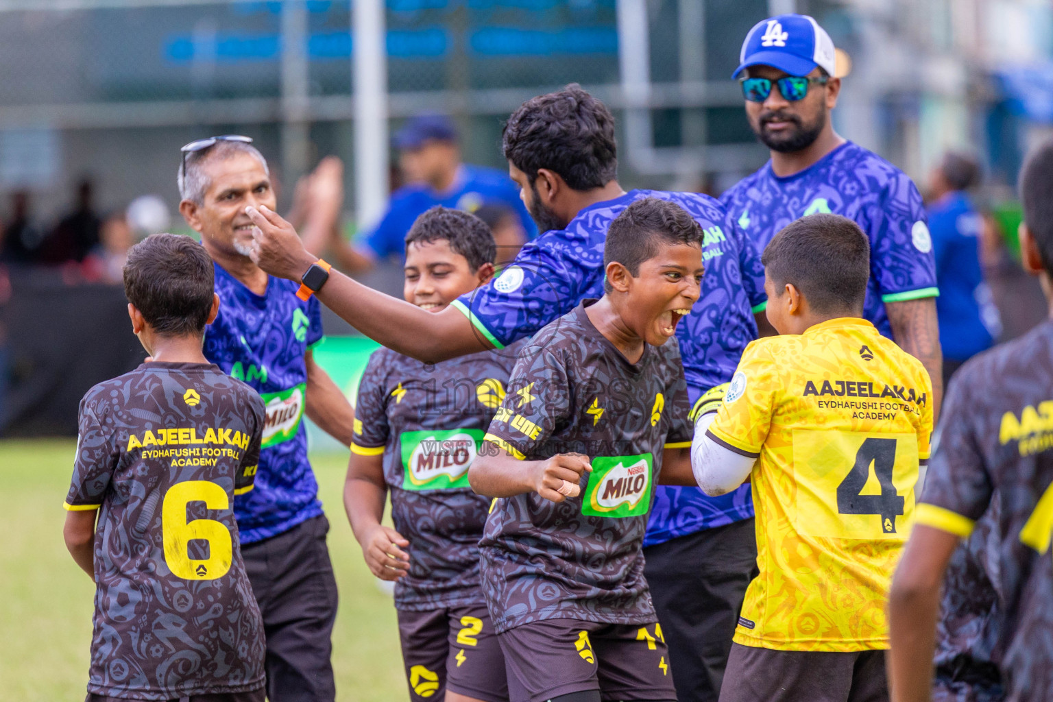 Day 1 of MILO Academy Championship 2024 - U12 was held at Henveiru Grounds in Male', Maldives on Thursday, 4th July 2024. Photos: Shuu Abdul Sattar / images.mv