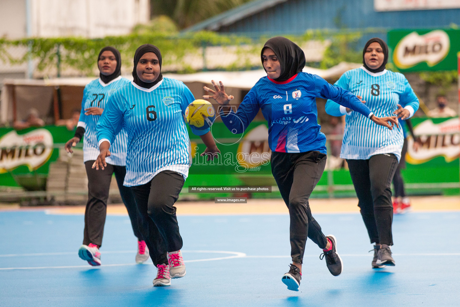 Milo 8th National Handball Tournament Day3, 17th December 2021, at Handball Ground, Male', Maldives. Photos by Shuu Abdul Sattar