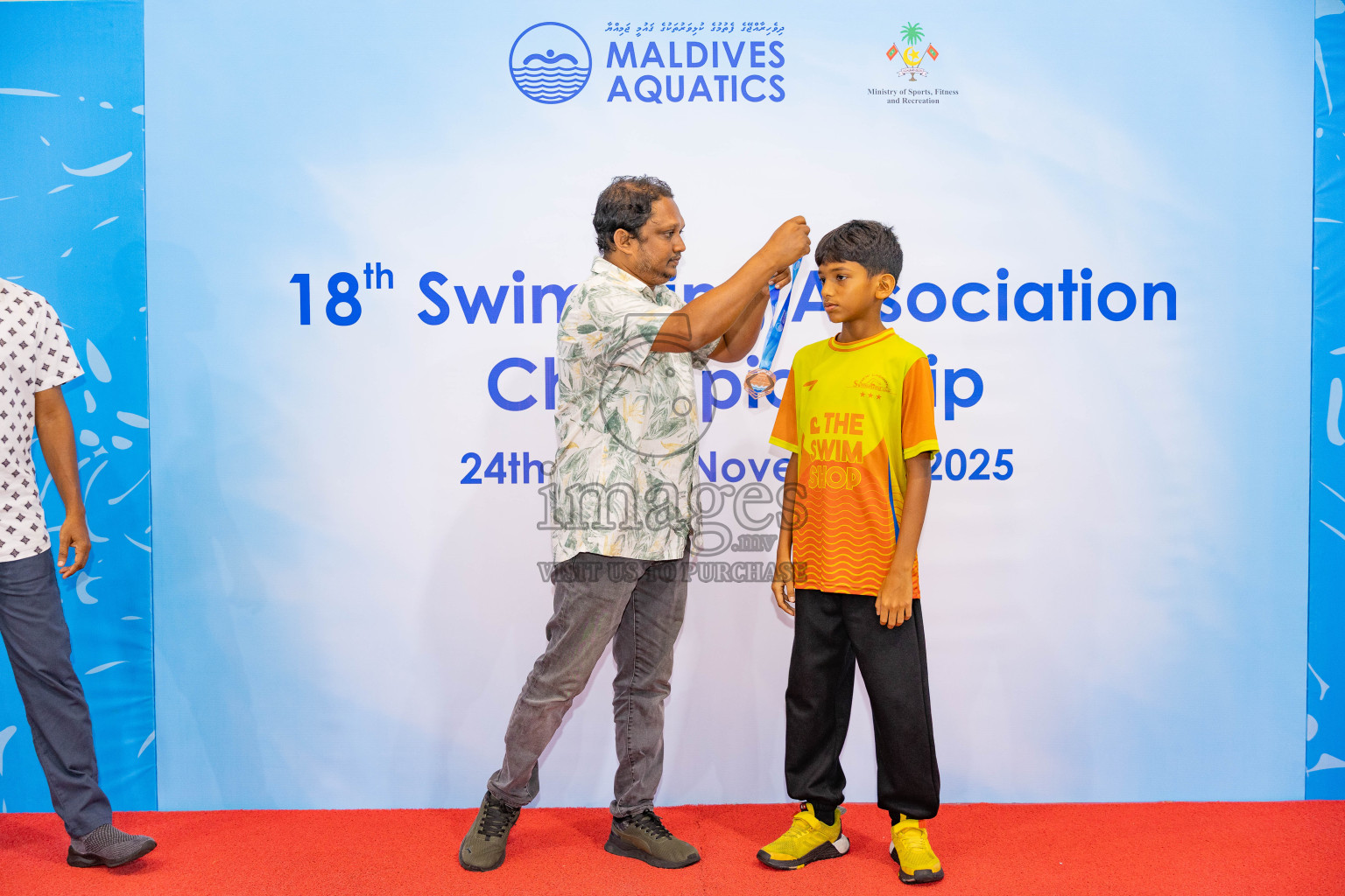 18th Swimming Association Championship 2025, Closing Ceremony was held on Saturday, 29th November 2025 at Swimming Track Hulhumale', Maldives. Photos: Areef Adam / images.mv