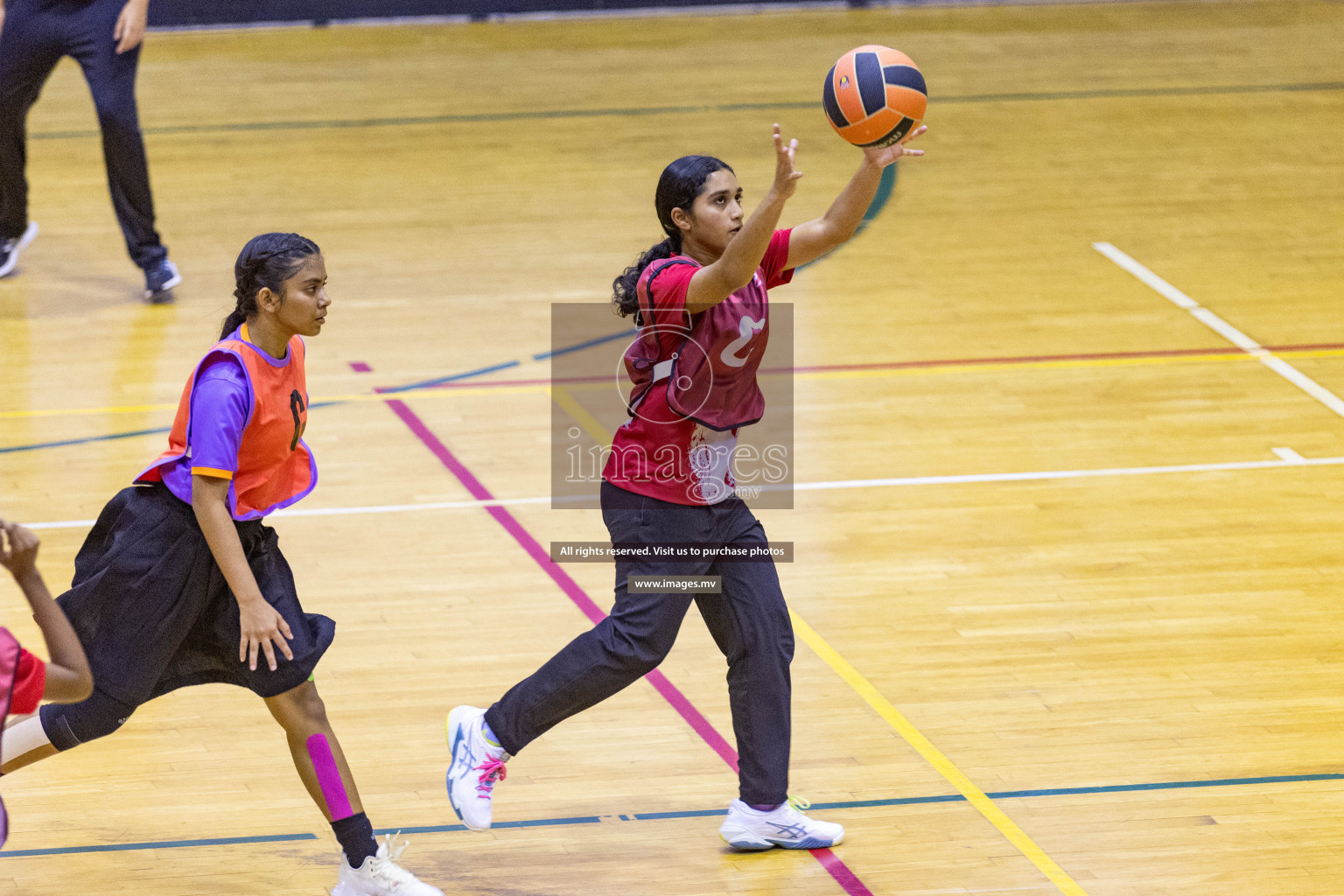 Day7 of 24th Interschool Netball Tournament 2023 was held in Social Center, Male', Maldives on 2nd November 2023. Photos: Nausham Waheed / images.mv