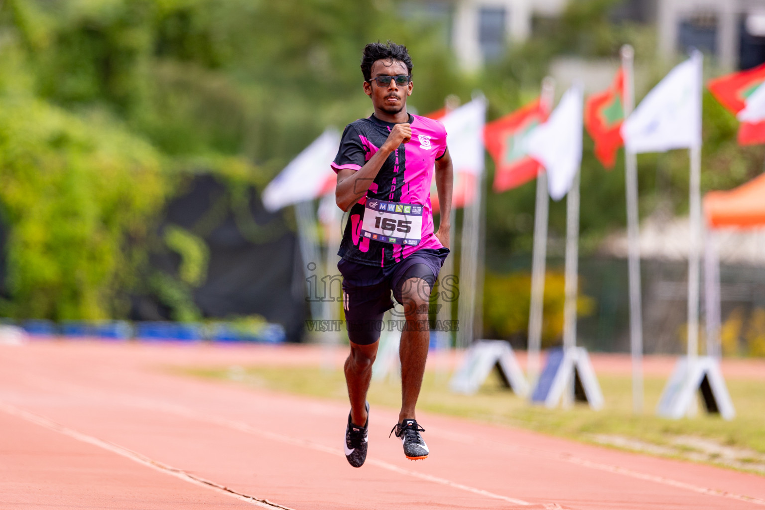 Day 3 of MWSC Interschool Athletics Championships 2024 held in Hulhumale Running Track, Hulhumale, Maldives on Monday, 11th November 2024. 
Photos by: Hassan Simah / Images.mv