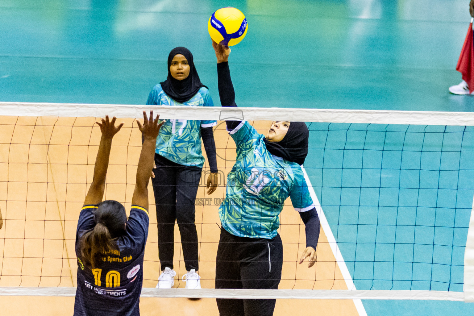 Day 2 of Women's Division of Milo VAM Cup 2024 held in Male', Maldives on Wednesday, 9th July 2024 at Social Center Indoor Hall Photos By: Nausham Waheed / images.mv