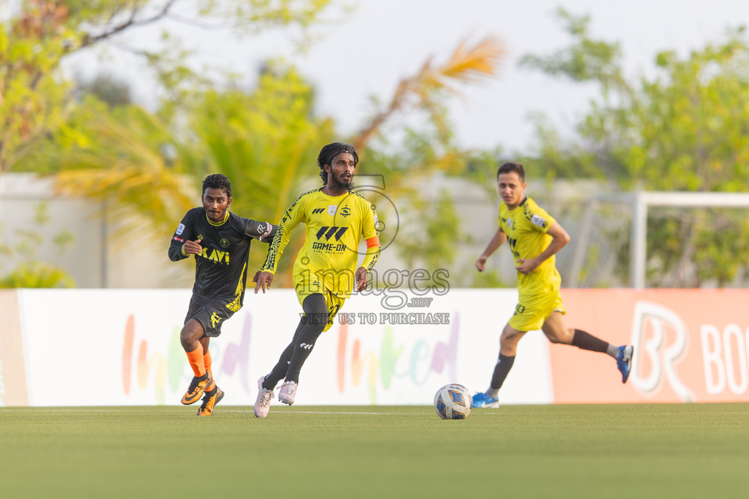Velaa Sports Club vs Team Middle East in Day 3 of Eydhafushi Cup 2025 held in Eydhafushi Football Stadium at B. Eydhafushi, Maldives on Sunday, 7th September 2025.