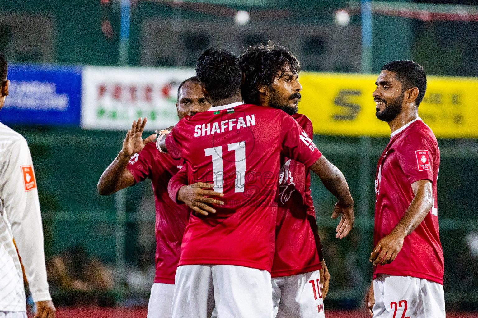 K Kaashidhoo VS K Himmafushi in Day 25 of Golden Futsal Challenge 2024 was held on Thursday , 8th February 2024 in Hulhumale', Maldives Photos: Nausham Waheed / images.mv