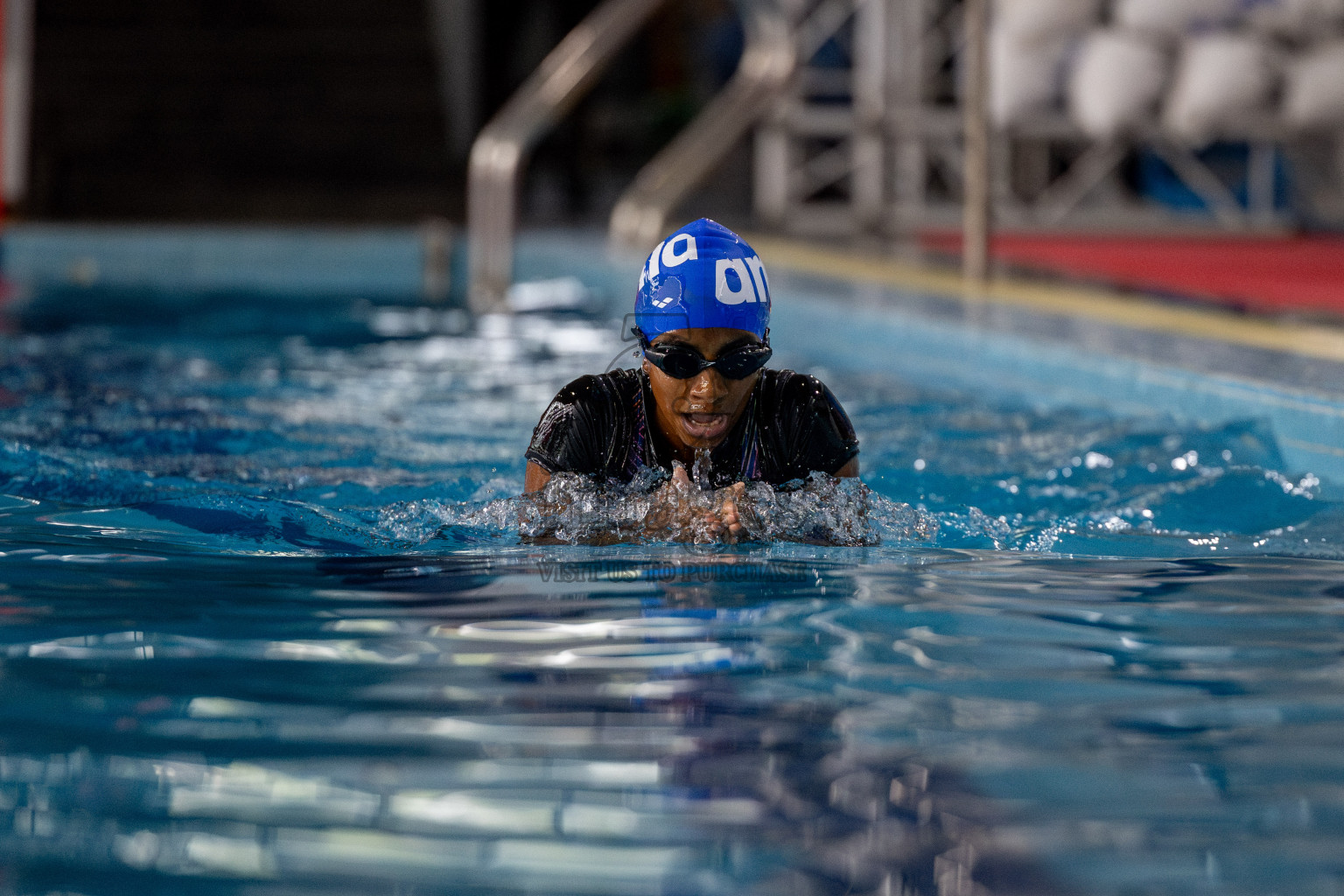 Day 4 of National Swimming Competition 2024 held in Hulhumale', Maldives on Monday, 16th December 2024. 
Photos: Hassan Simah / images.mv