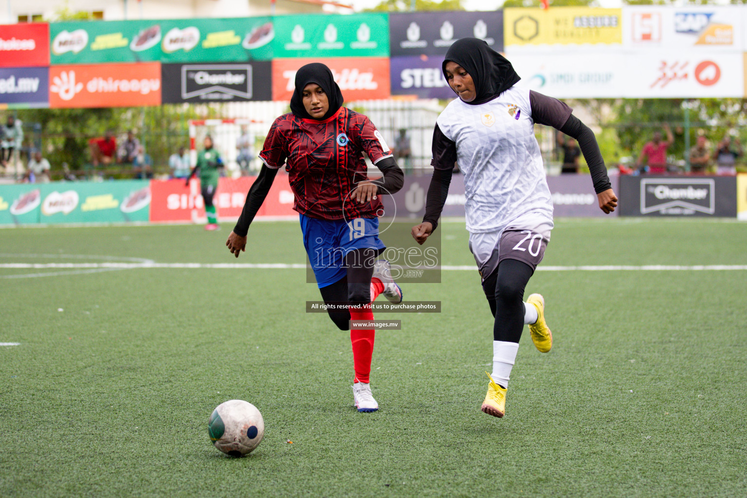 Fenaka vs Police in Eighteen Thirty 2023 held in Hulhumale, Maldives, on Sunday, 03 August 2023. 
Photos: Hassan Simah / images.mv