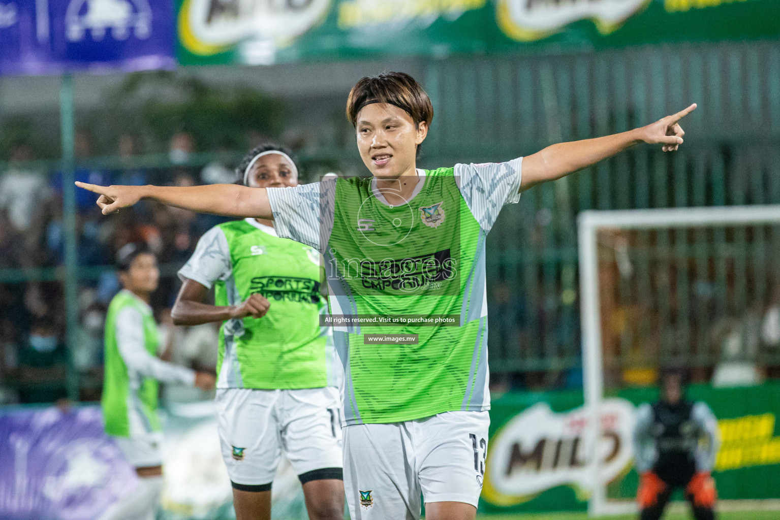 Ports Limited vs WAMCO - in the Finals 18/30 Women's Futsal Fiesta 2021 held in Hulhumale, Maldives on 18 December 2021. Photos by Nausham Waheed & Shuu Abdul Sattar