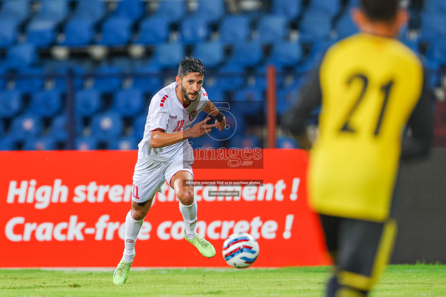 Bhutan vs Lebanon in SAFF Championship 2023 held in Sree Kanteerava Stadium, Bengaluru, India, on Sunday, 25th June 2023. Photos: Nausham Waheed, Hassan Simah / images.mv