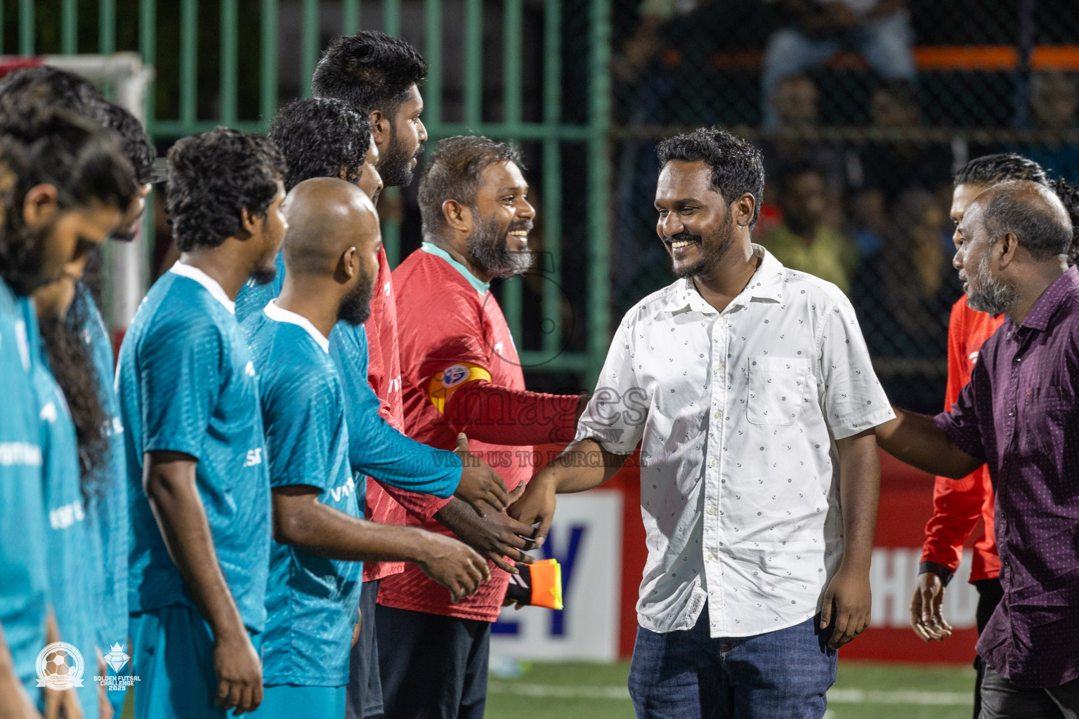 V. Fulidhoo vs V. Felidhoo in Day 12 of Golden Futsal Challenge 2025 was held on Thursday, 16th January 2025, in Hulhumale', Maldives Photos: Mohamed Mahfooz Moosa / images.mv
