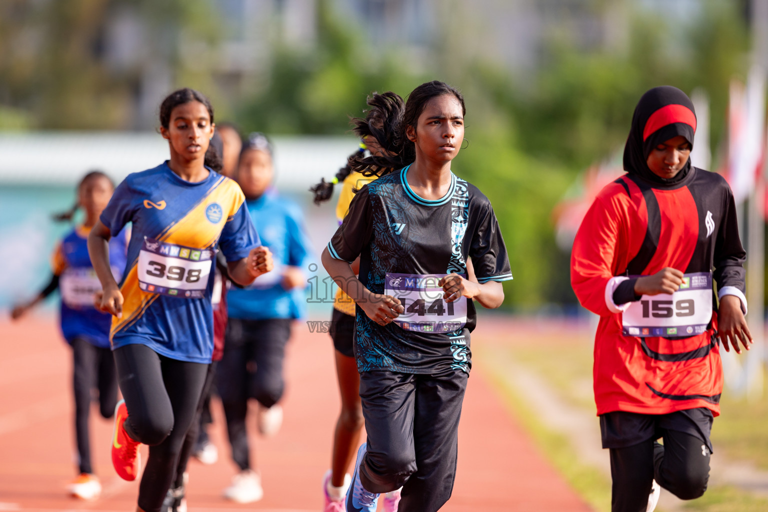 Day 3 of MWSC Interschool Athletics Championships 2024 held in Hulhumale Running Track, Hulhumale, Maldives on Monday, 11th November 2024. 
Photos by: Hassan Simah / Images.mv