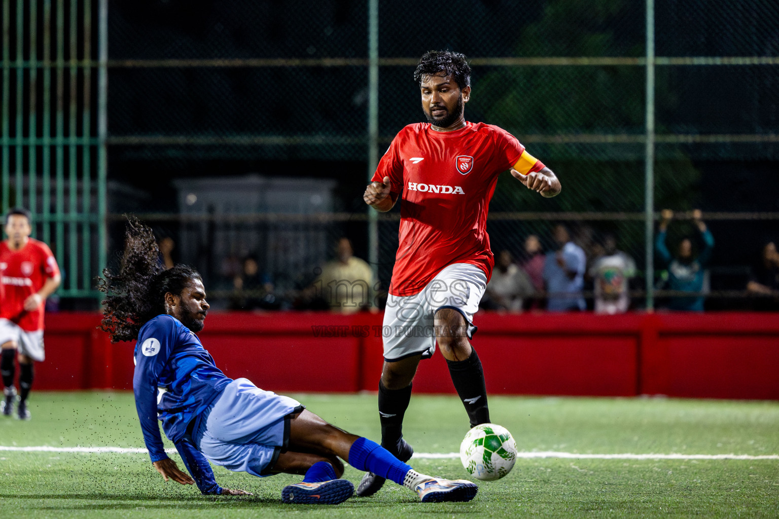 Sheesha vs Hulhumale Hospital in Day 13 of Office League 2025 was held on Monday, 28th April 2025 in Hulhumale', Maldives. Photos: Nausham Waheed / images.mv
