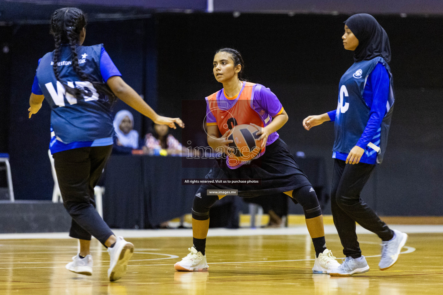 Day3 of 24th Interschool Netball Tournament 2023 was held in Social Center, Male', Maldives on 29th October 2023. Photos: Nausham Waheed, Mohamed Mahfooz Moosa / images.mv