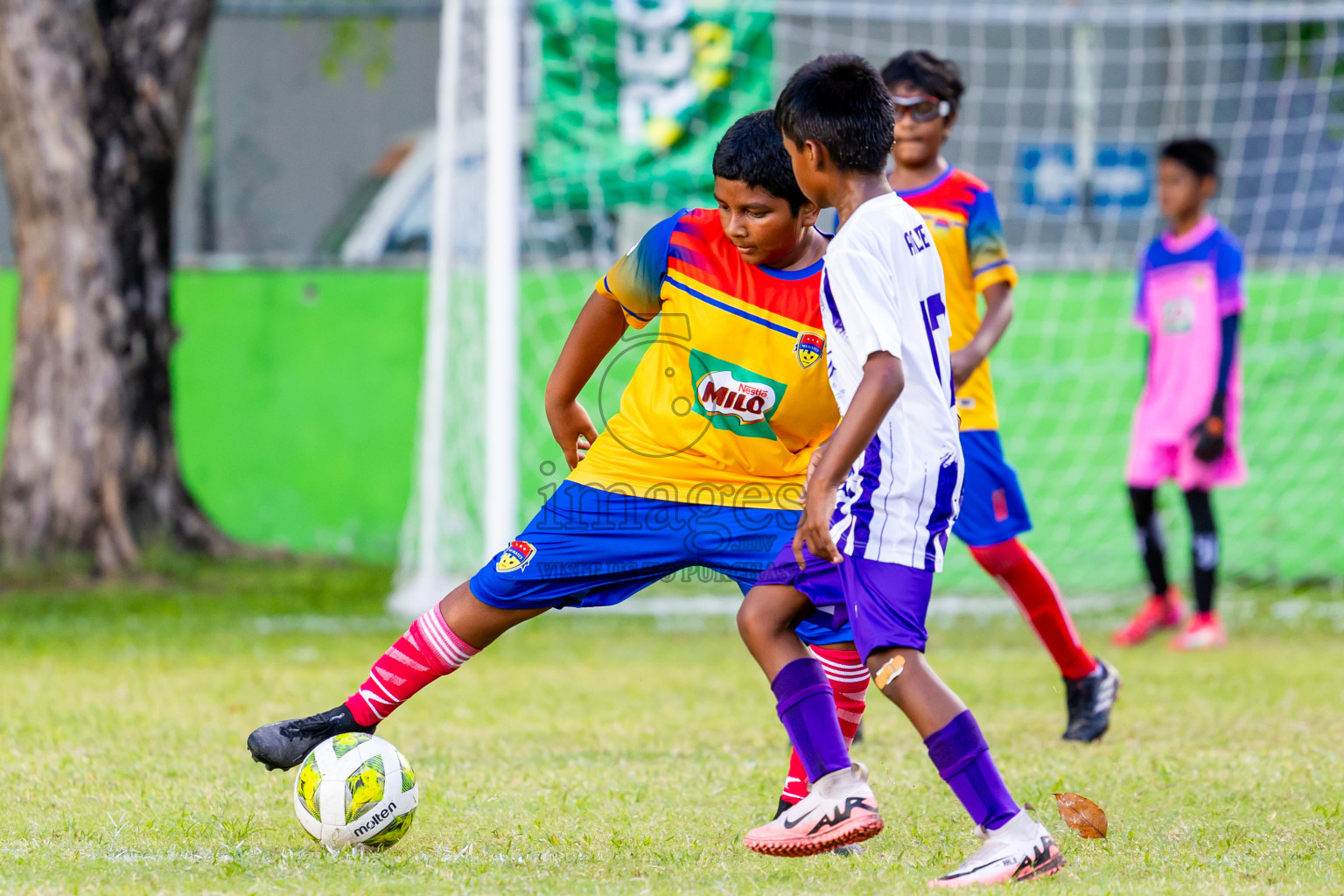 Day 2 of MILO Academy Championship 2025 (U-12) was held at Henveiru Stadium in Male', Maldives on Friday, 2nd May 2025. Photos: Nausham Waheed  / images.mv