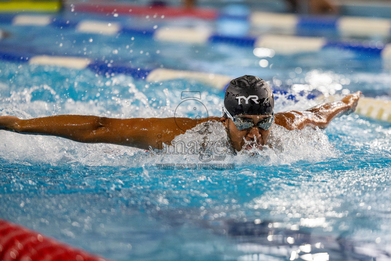 Day 4 of National Swimming Competition 2024 held in Hulhumale', Maldives on Monday, 16th December 2024. 
Photos: Hassan Simah / images.mv