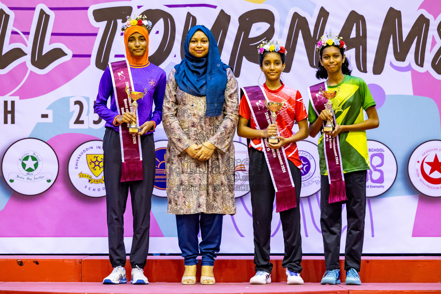 Closing Ceremony of Inter-school Netball Tournament held in Social Center at Male', Maldives on Monday, 26th August 2024. Photos: Hassan Simah / images.mv