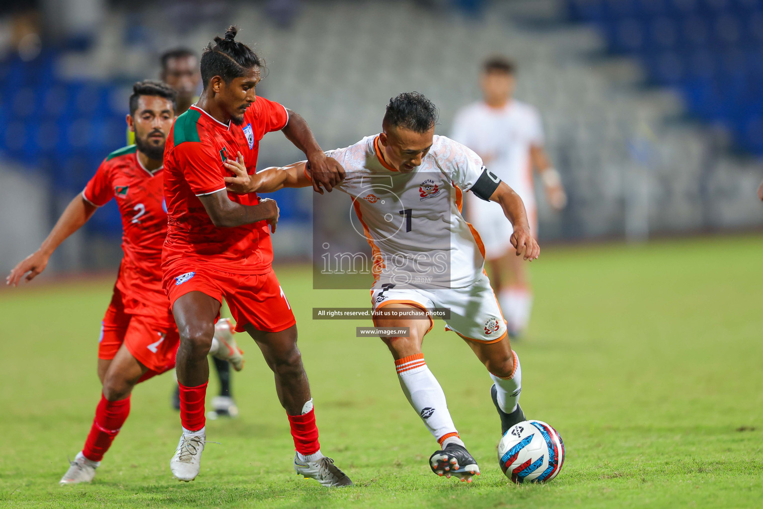 Bhutan vs Bangladesh in SAFF Championship 2023 held in Sree Kanteerava Stadium, Bengaluru, India, on Wednesday, 28th June 2023. Photos: Nausham Waheed / images.mv