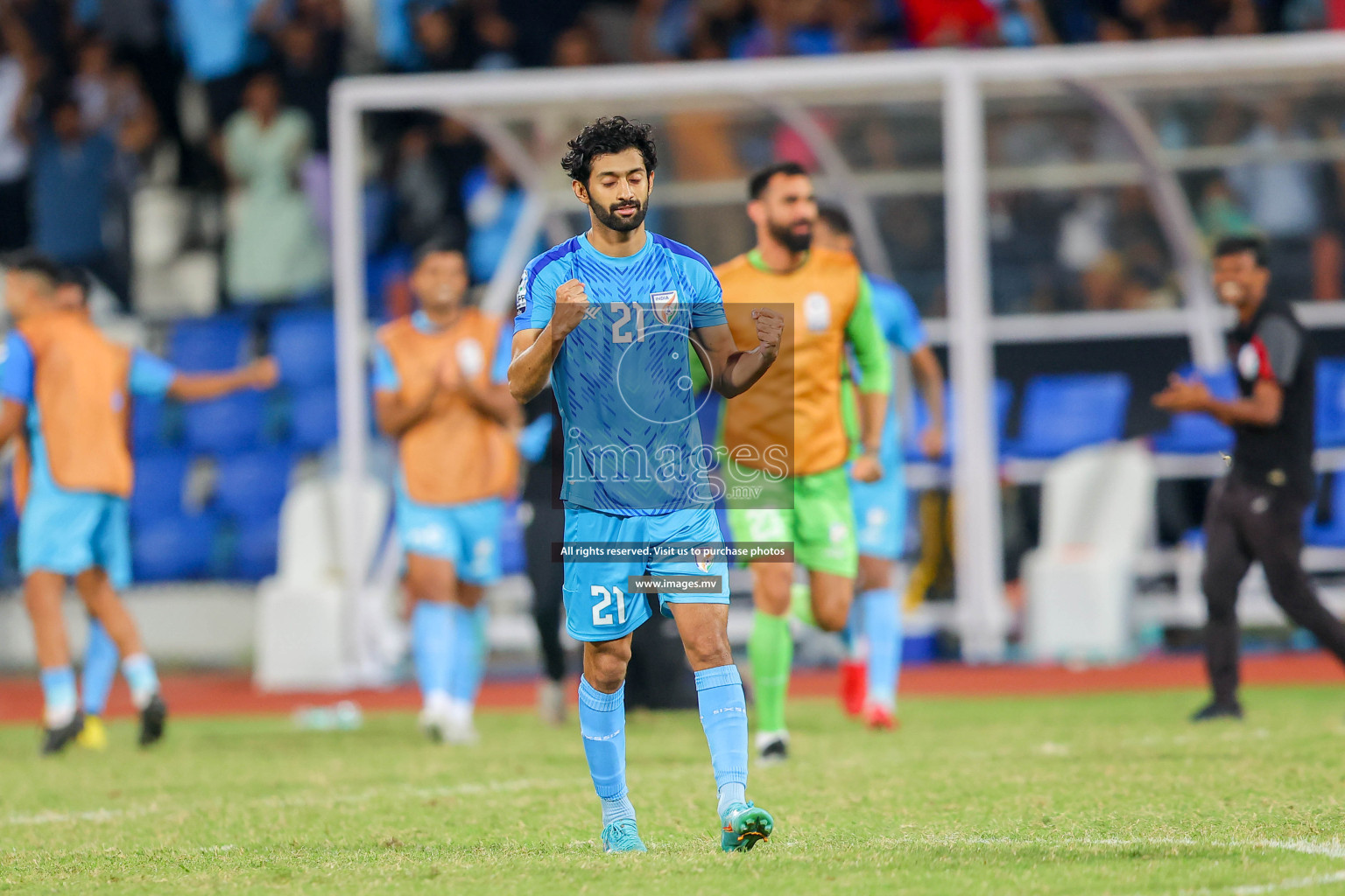 Lebanon vs India in the Semi-final of SAFF Championship 2023 held in Sree Kanteerava Stadium, Bengaluru, India, on Saturday, 1st July 2023. Photos: Nausham Waheed / images.mv