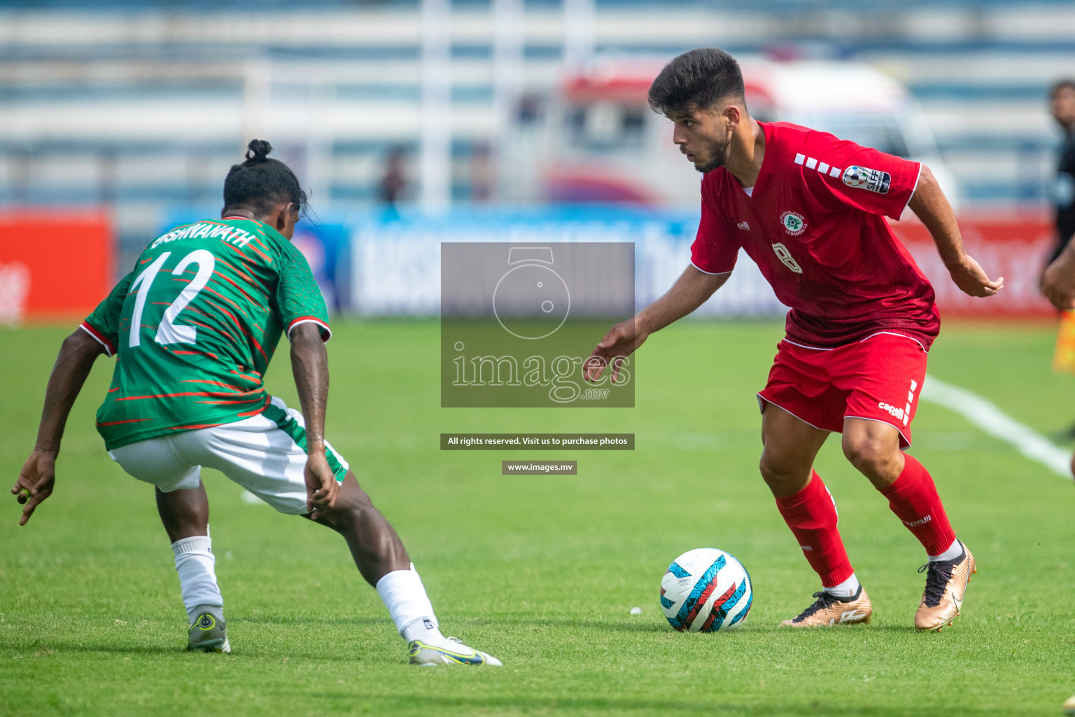 Lebanon vs Bangladesh in SAFF Championship 2023 held in Sree Kanteerava Stadium, Bengaluru, India, on Wednesday, 22nd June 2023. Photos: Nausham Waheed / images.mv