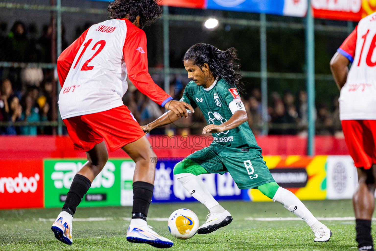 Th Thimarafushi vs Th Dhiyamigili in Day 10 of Golden Futsal Challenge 2025 was held on Tuesday, 14th January 2025, in Hulhumale', Maldives Photos: Nausham Waheed / images.mv