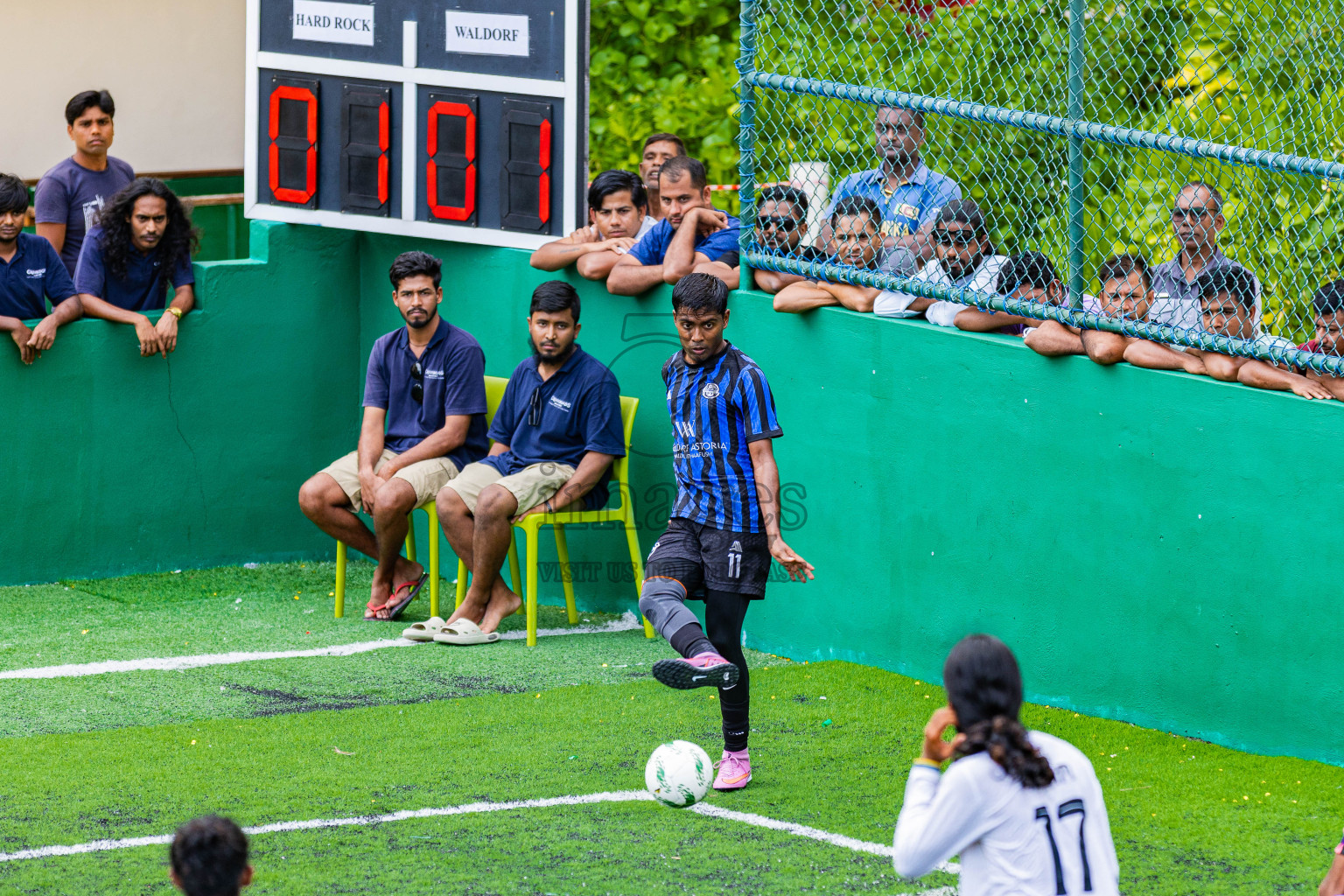 Waldorf Astoria vs Hard Rock Hotel in Semi Finals of Resort League 2025 (South Male Zone) day 14 was held on Thursday, 16th October 2025 in Crossroads's Maldives, Photos: Areef Adam / images.mv