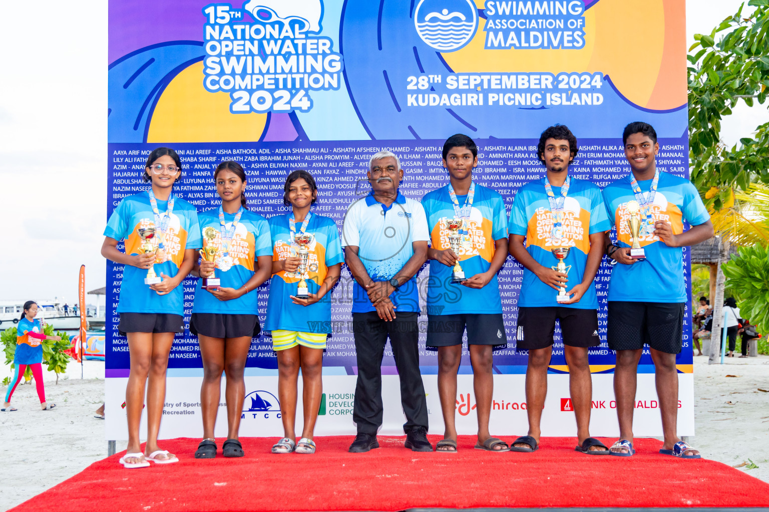 15th National Open Water Swimming Competition 2024 held in Kudagiri Picnic Island, Maldives on Saturday, 28th September 2024. Photos: Nausham Waheed / images.mv