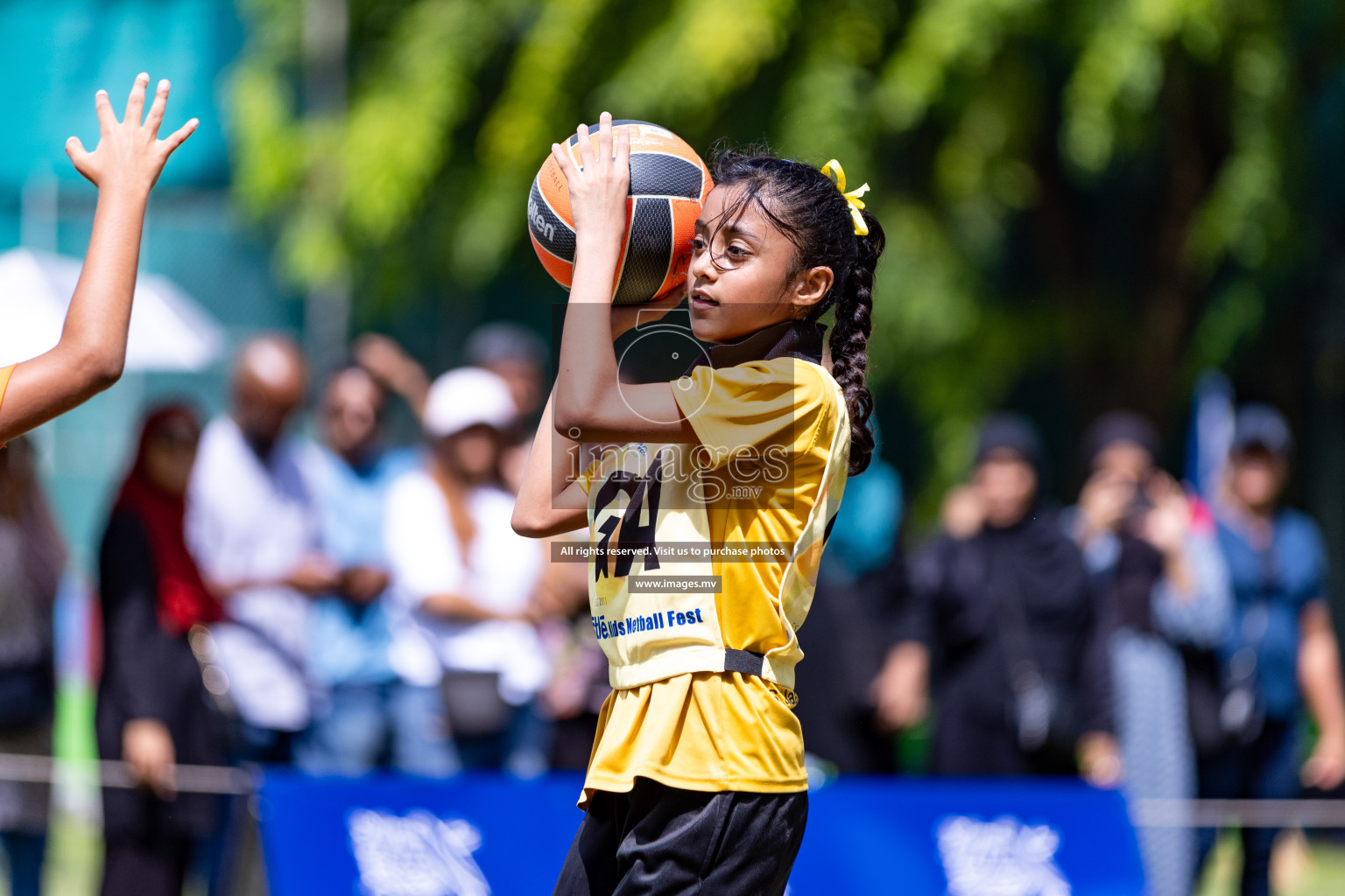 Day 1 of Nestle' Kids Netball Fiesta 2023 held in Henveyru Stadium, Male', Maldives on Thursday, 30th November 2023. Photos by Nausham Waheed / Images.mv