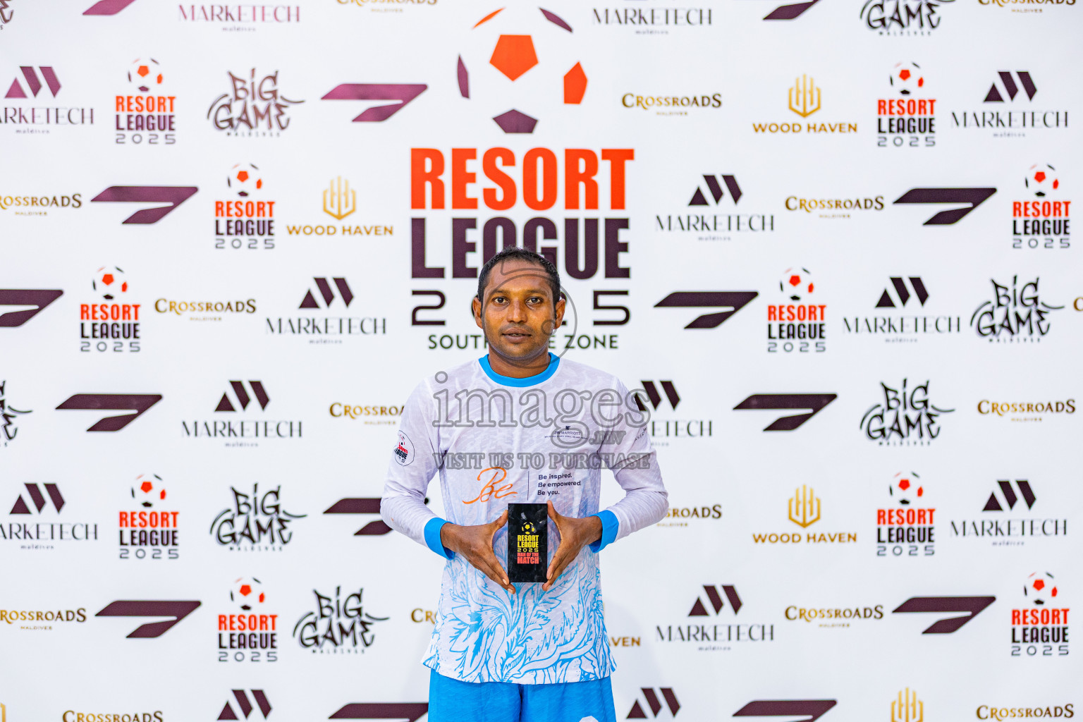 Ozen Bolifushi vs JW Marriott in Resort League 2025 (South Male Zone) day 9 was held on Monday, 6th October 2025 in Crossroads's Maldives, Photos: Areef Adam / images.mv