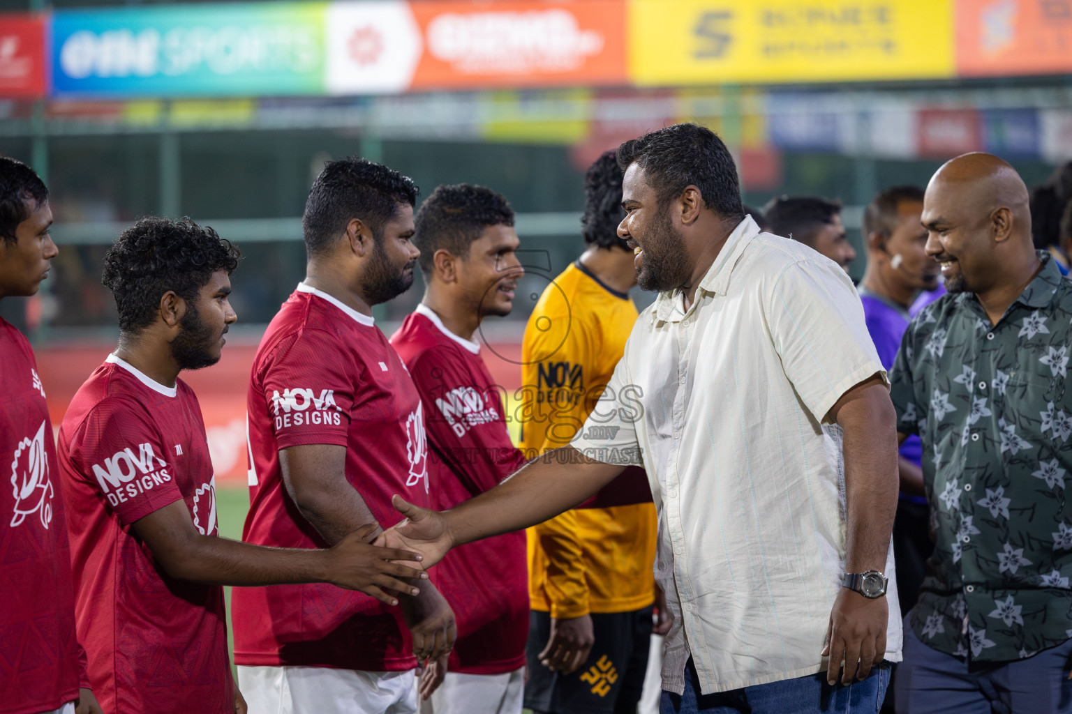 K. Maafushi vs K. Kaashidhoo in Day 28 of Golden Futsal Challenge 2024 was held on Sunday , 11th February 2024 in Hulhumale', Maldives Photos: Mohamed Mahfooz Moosa / images.mv