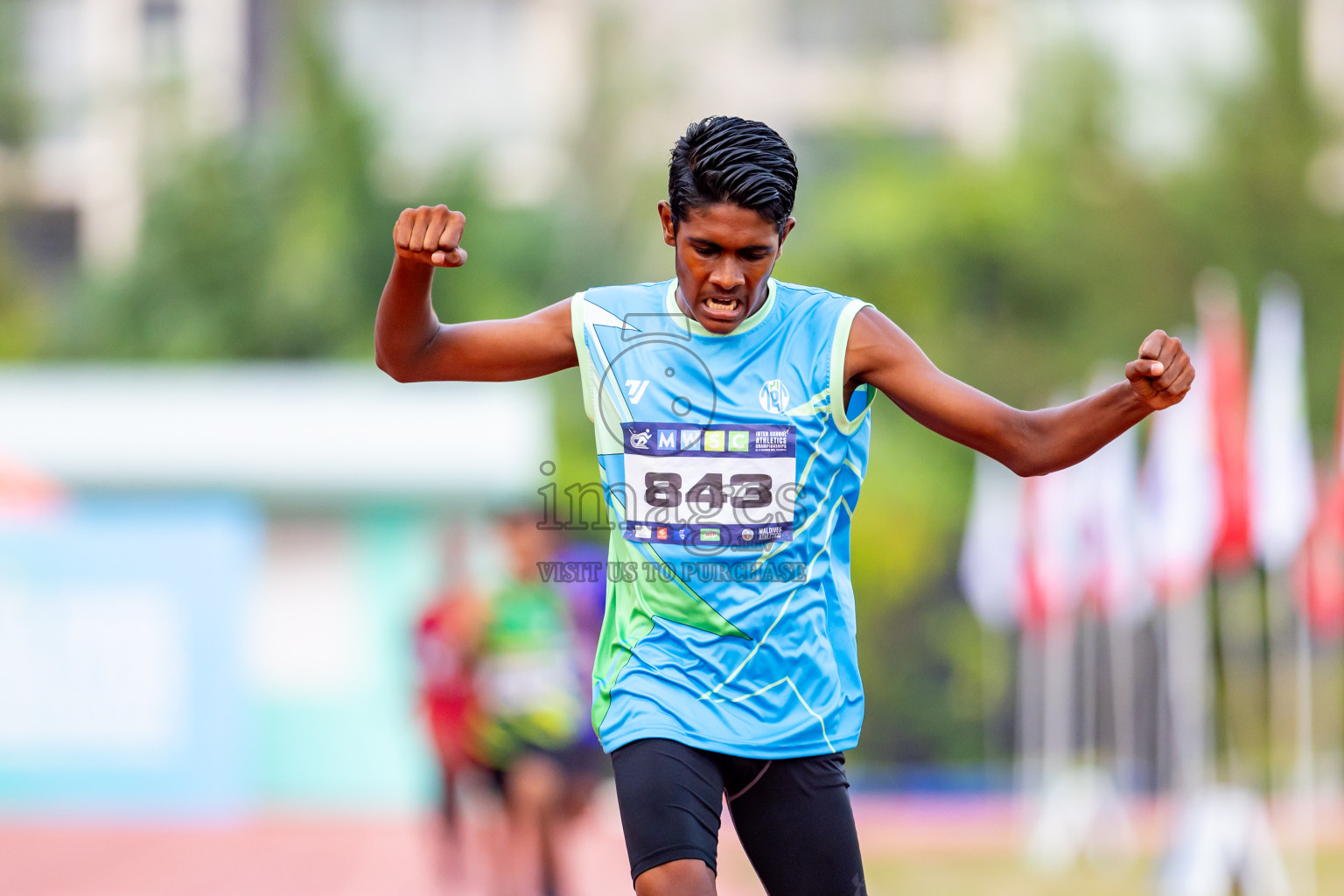 Day 5 of MWSC Interschool Athletics Championships 2024 held in Hulhumale Running Track, Hulhumale, Maldives on Wednesday, 13th November 2024. Photos by: Nausham Waheed / Images.mv