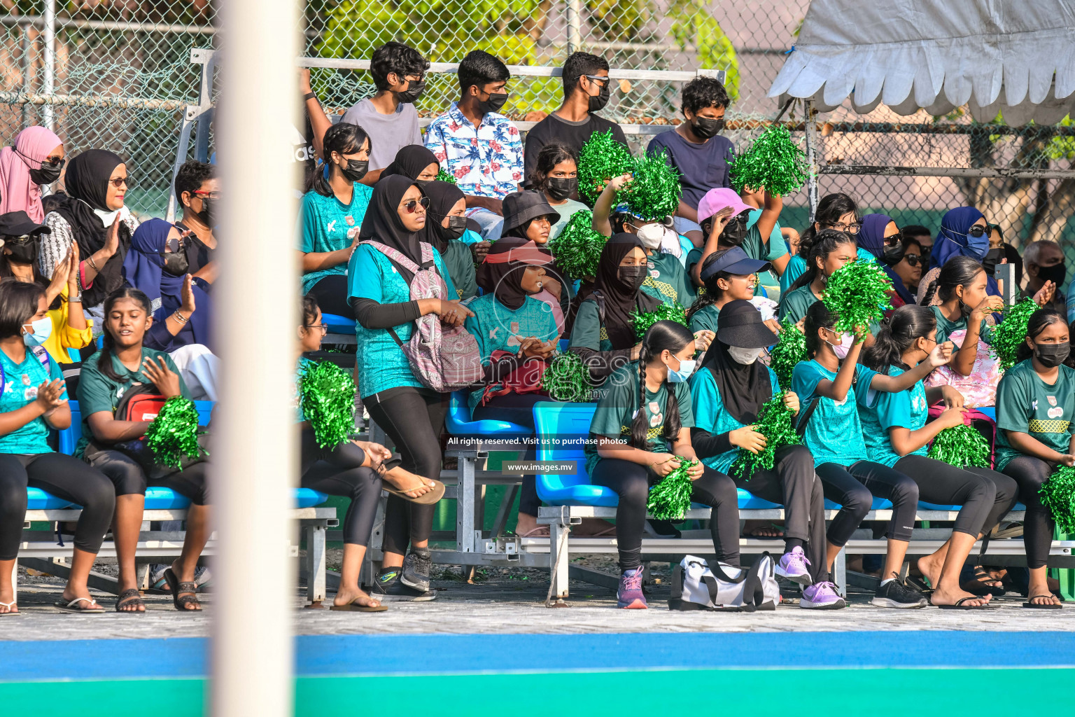 Final of Junior Netball Championship 2022 held in Male', Maldives on 19th March 2022. Photos by Nausham Waheed