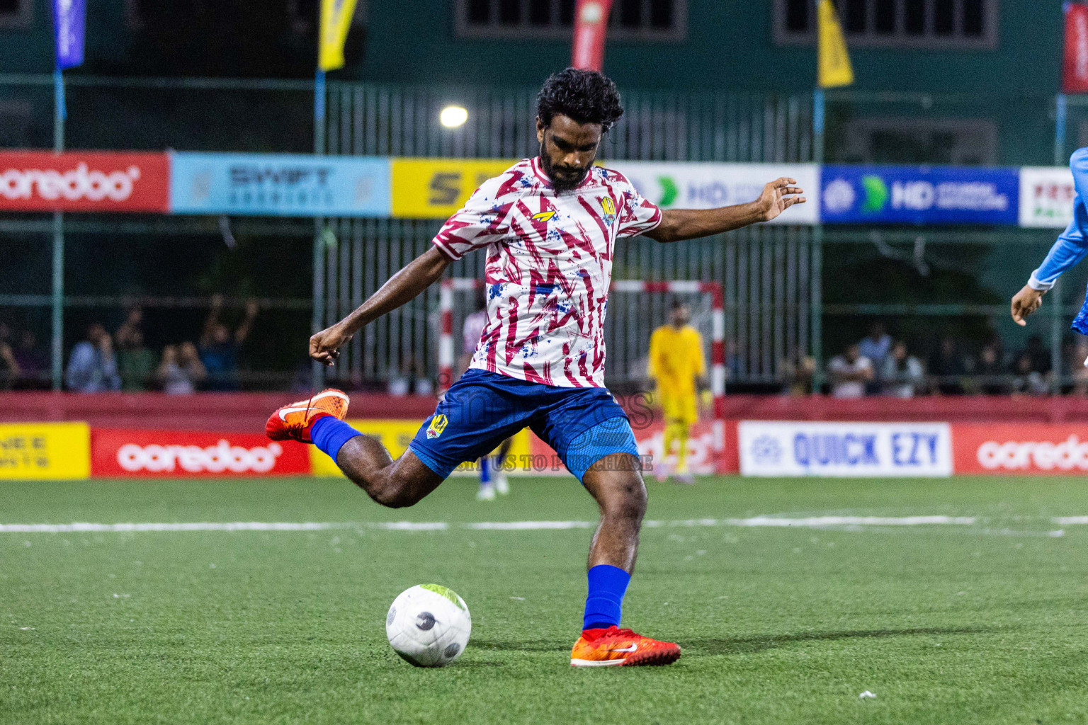 GA Nillandhoo vs GA Gemanafushi in Day 9 of Golden Futsal Challenge 2024 was held on Tuesday, 23rd January 2024, in Hulhumale', Maldives Photos: Nausham Waheed / images.mv