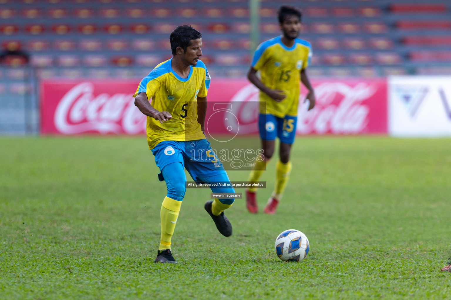 Club Valencia vs De Grande Sports Club in Ooredoo Dhivehi Premier League 2021/22 on 16th July 2022, held in National Football Stadium, Male', Maldives Photos: Hassan Simah/ Images mv