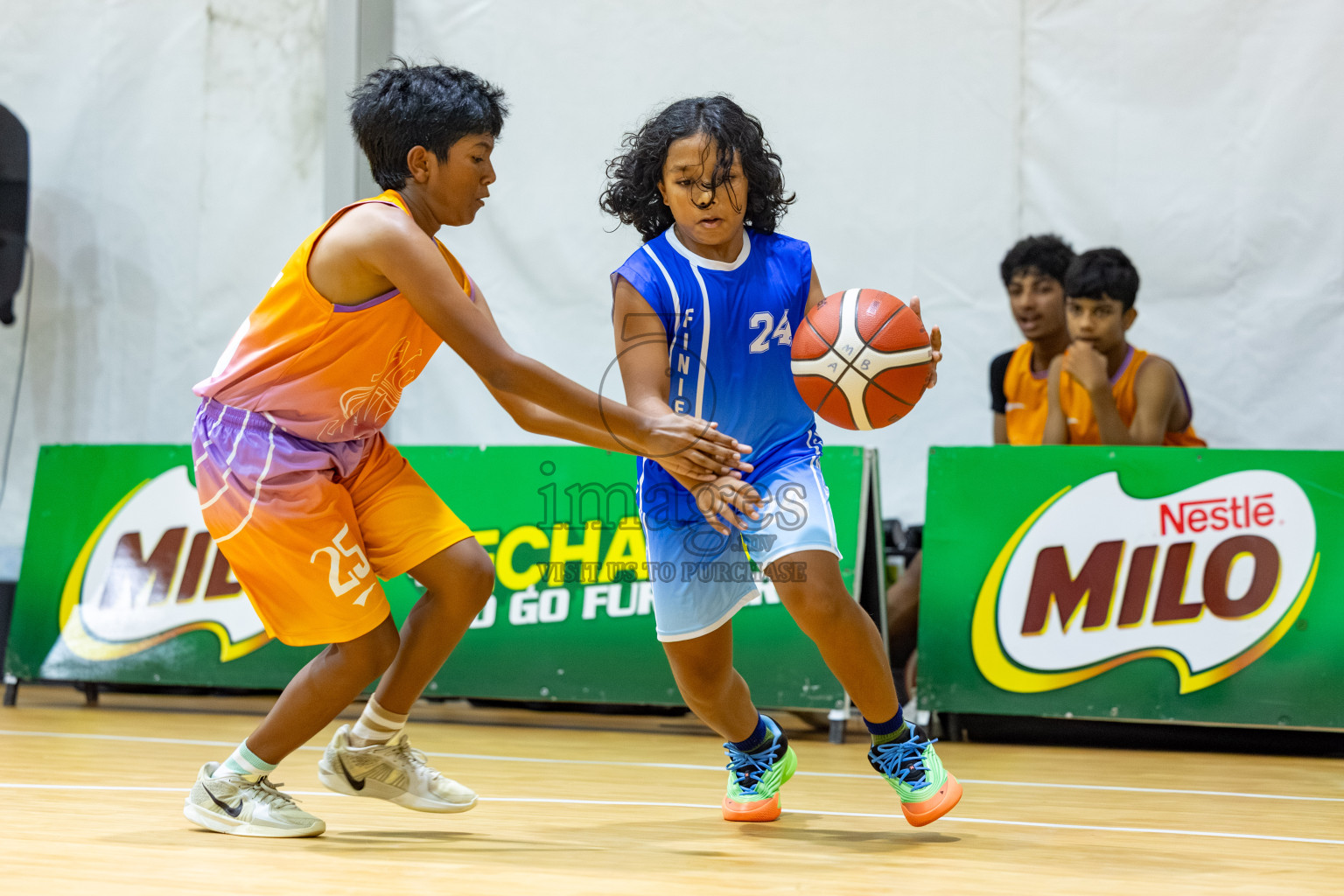 Milo 5 x 5 Junior Challenge 2025 - Basketball tournament held in Basketball Training Center, Male', Maldives on Thursday, 09th October 2025. 
Photo by: Hassan Simah / Images.mv