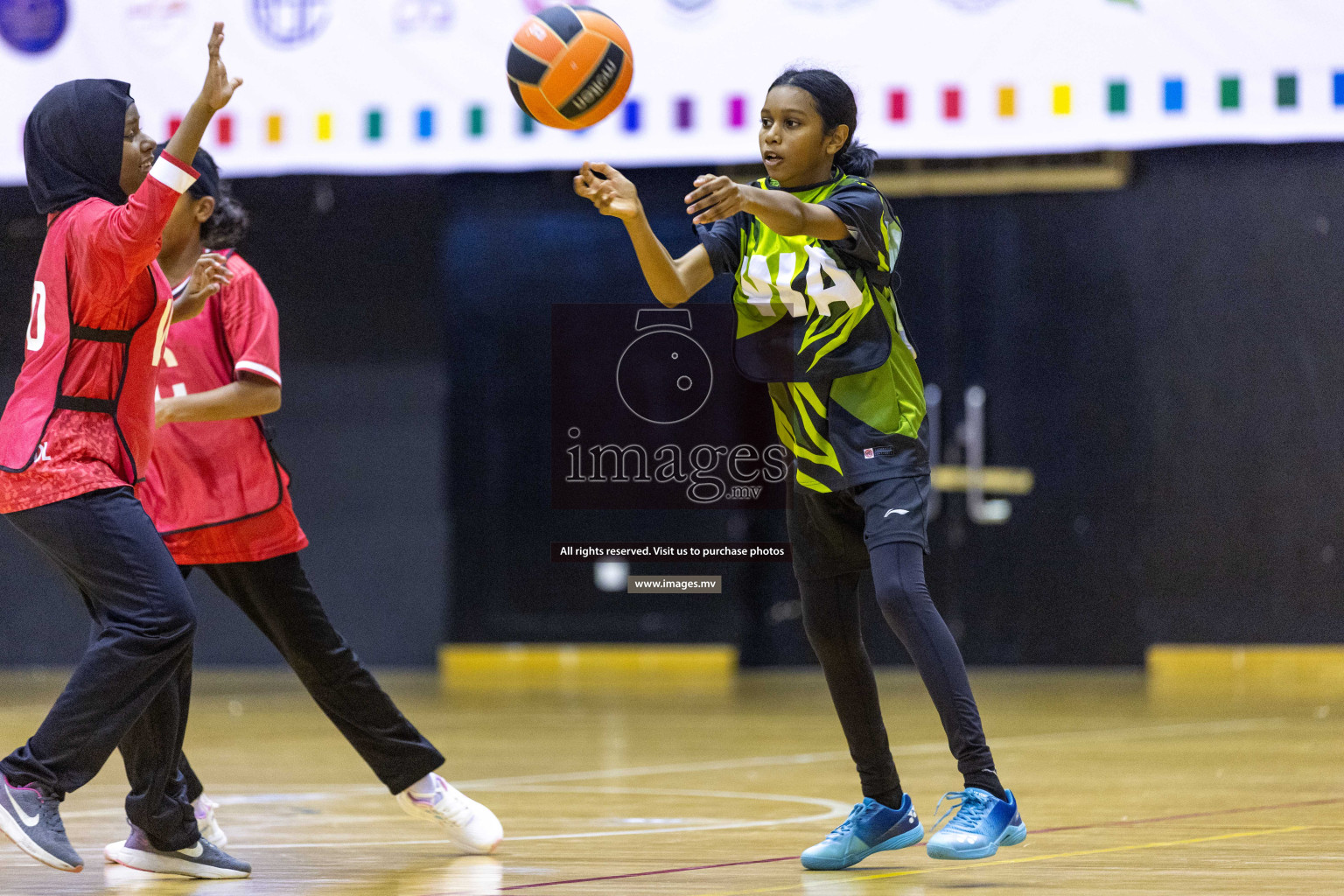 Day6 of 24th Interschool Netball Tournament 2023 was held in Social Center, Male', Maldives on 1st November 2023. Photos: Nausham Waheed / images.mv