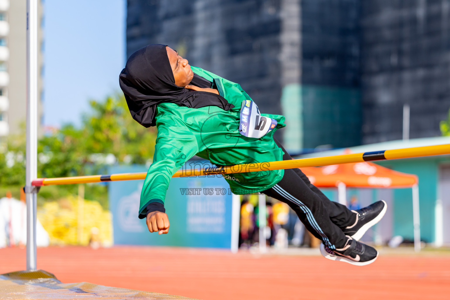 Day 4 of MWSC Interschool Athletics Championships 2024 held in Hulhumale Running Track, Hulhumale, Maldives on Tuesday, 12th November 2024. Photos by: Nausham Waheed / Images.mv