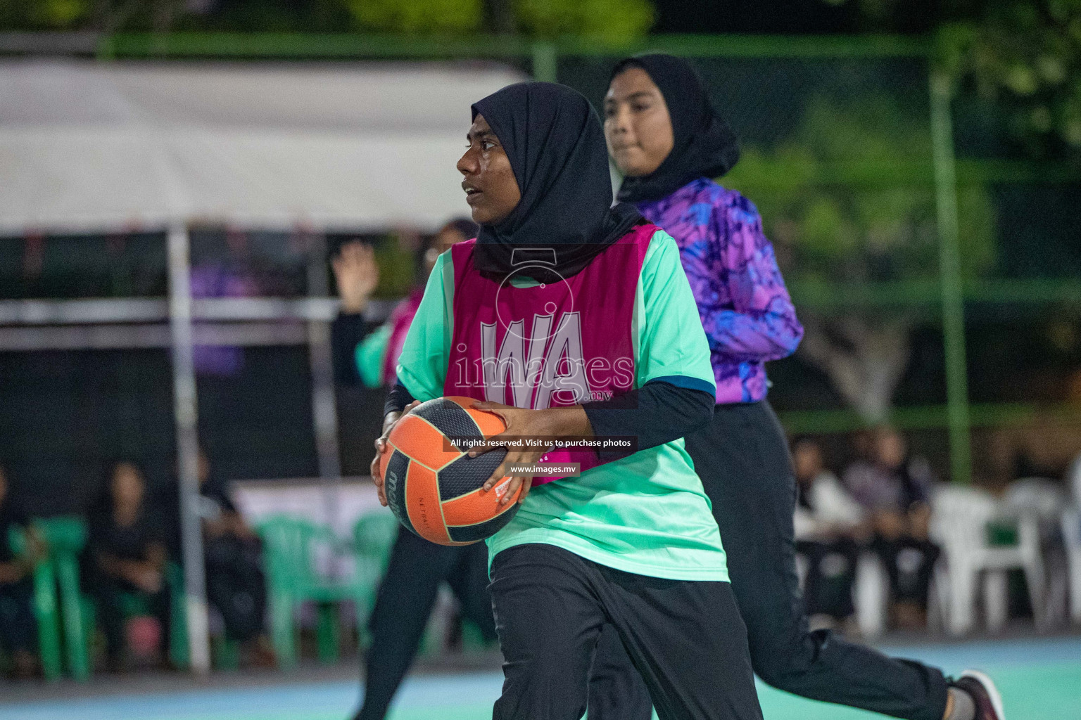 Day 2 of 20th Milo National Netball Tournament 2023, held in Synthetic Netball Court, Male', Maldives on 30th May 2023 Photos: Nausham Waheed/ Images.mv