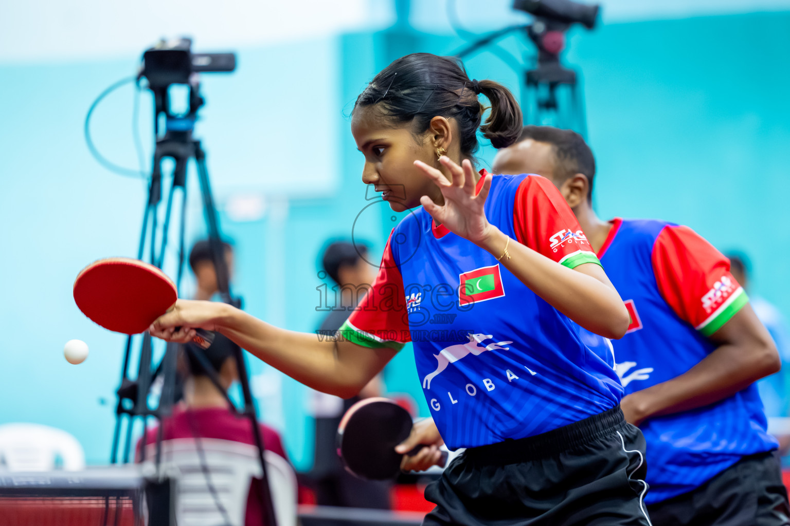Day 4 of BML 63rd National Table Tennis Tournament 2025 was held on Thursday, 28th August 2025 in Male' TT Hall, Male', Maldives. Photos: Nausham Waheed / images.mv