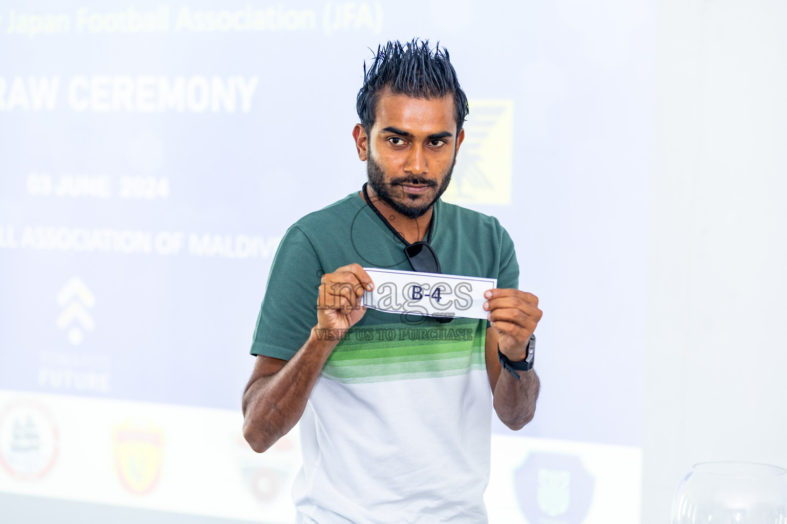 Draw Ceremony of FAM Youth Championship held in Male, Maldives, on Monday, 3rd June 2024 Photos: Nausham Waheed / images.mv