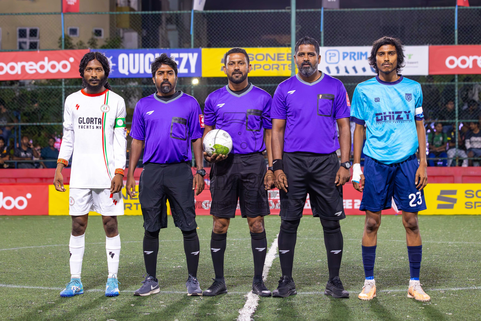 L Maamendhoo vs L Isdhoo in Day 12 of Golden Futsal Challenge 2024 was held on Friday, 26th January 2024, in Hulhumale', Maldives
Photos: Ismail Thoriq / images.mv