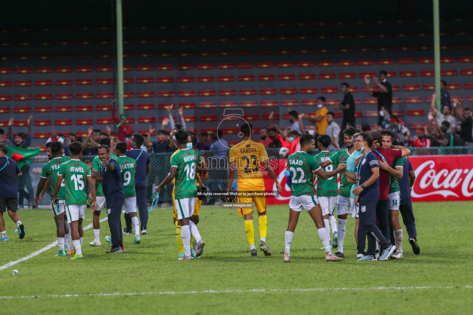 Bangladesh vs India in SAFF Championship 2021 held on 4th October 2021 in Galolhu National Stadium, Male', Maldives