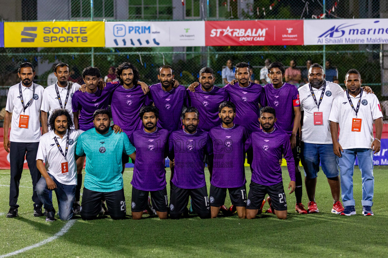 GA. Kolamaafushi vs GA. Kanduhulhuhdhoo in Day 19 of Golden Futsal Challenge 2024 was held on Friday, 2nd February 2024 in Hulhumale', Maldives 
Photos: Hassan Simah / images.mv